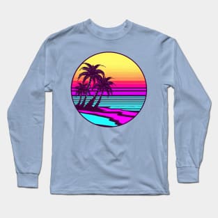 80s Retro Summer Long Sleeve T-Shirt